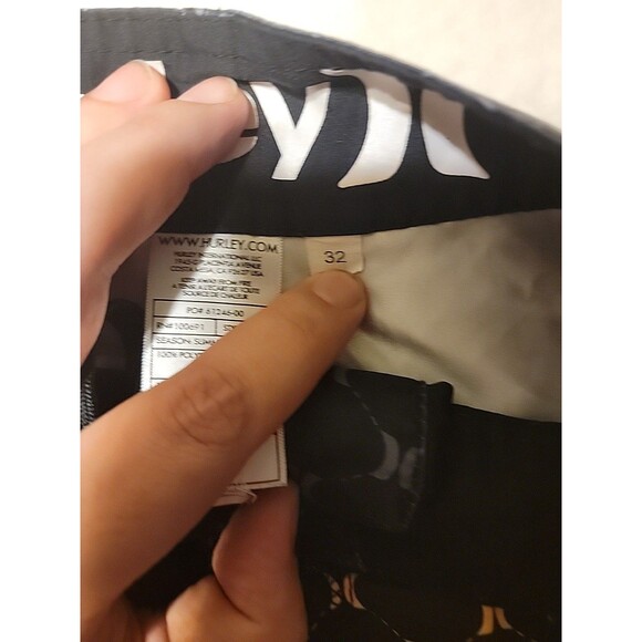 Hurley Mens Size 32 Black Pink Blue Orange Logo  Boardshorts - Picture 4 of 8